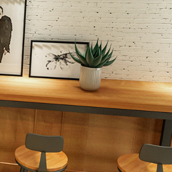 Solid Wood Bar Table Set 1/4/6/7 Pcs Industrial Bar Table and Stools