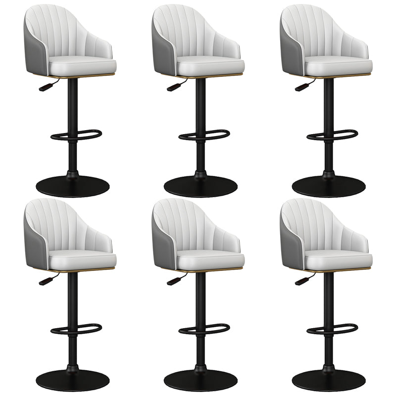 Industrial Backrest Bar Stool Adjustable Counter Stool for Hone