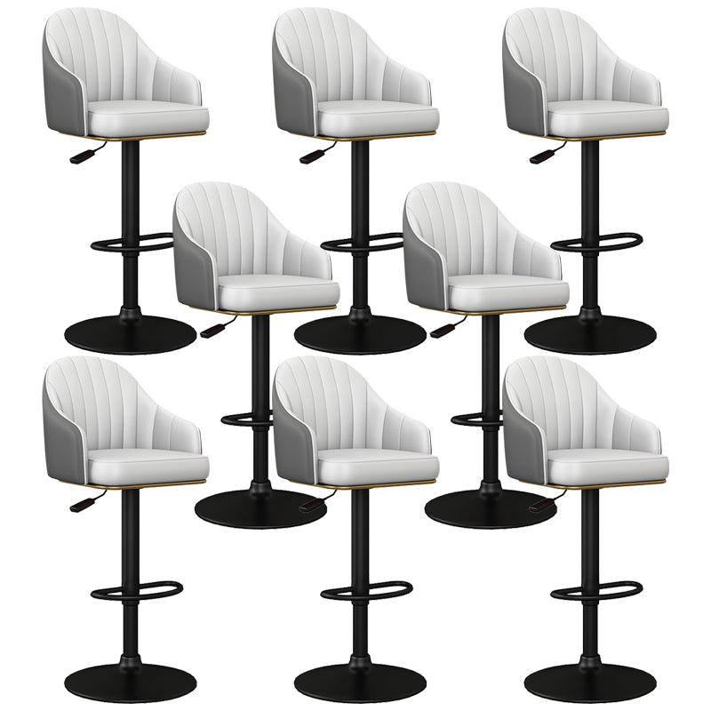 Industrial Backrest Bar Stool Adjustable Counter Stool for Hone