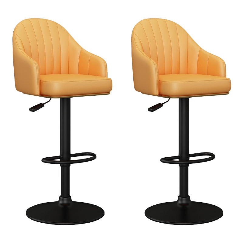 Industrial Backrest Bar Stool Adjustable Counter Stool for Hone