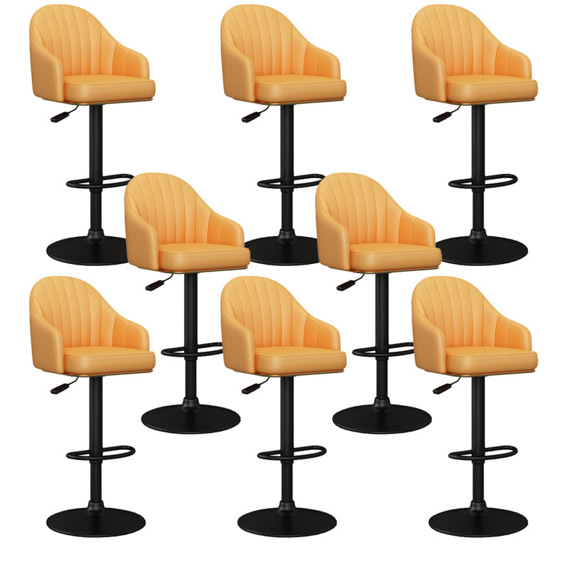 Industrial Backrest Bar Stool Adjustable Counter Stool for Hone