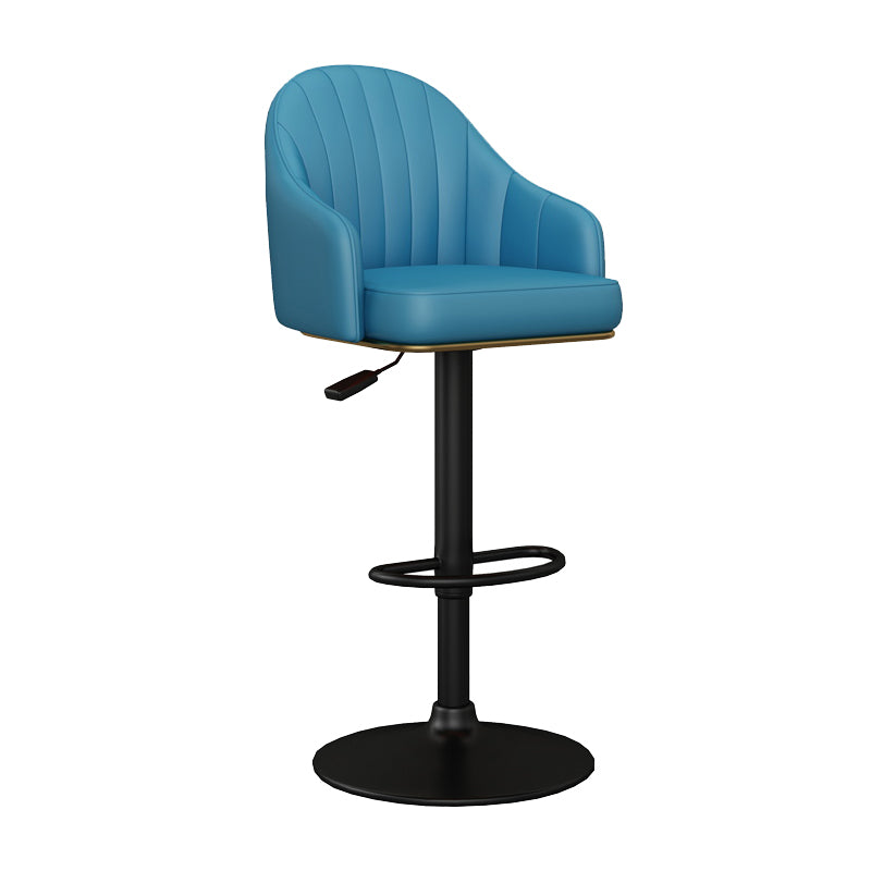 Industrial Backrest Bar Stool Adjustable Counter Stool for Hone