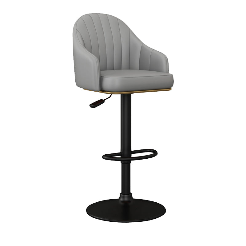 Industrial Backrest Bar Stool Adjustable Counter Stool for Hone