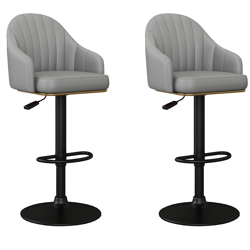 Industrial Backrest Bar Stool Adjustable Counter Stool for Hone