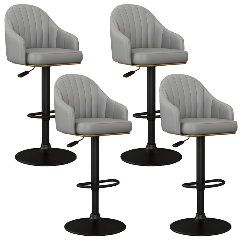 Industrial Backrest Bar Stool Adjustable Counter Stool for Hone