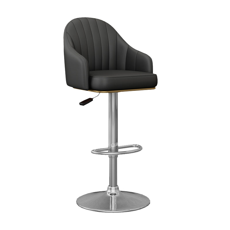 Industrial Backrest Bar Stool Adjustable Counter Stool for Hone