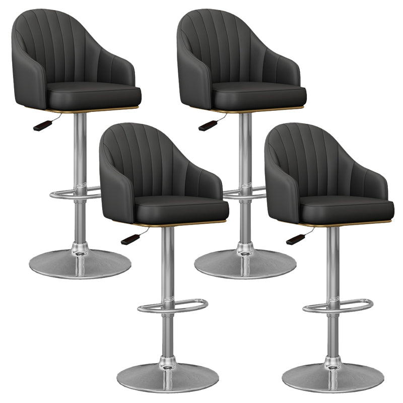 Industrial Backrest Bar Stool Adjustable Counter Stool for Hone