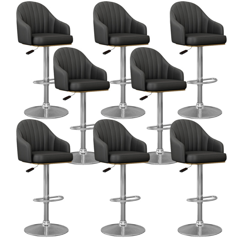 Industrial Backrest Bar Stool Adjustable Counter Stool for Hone