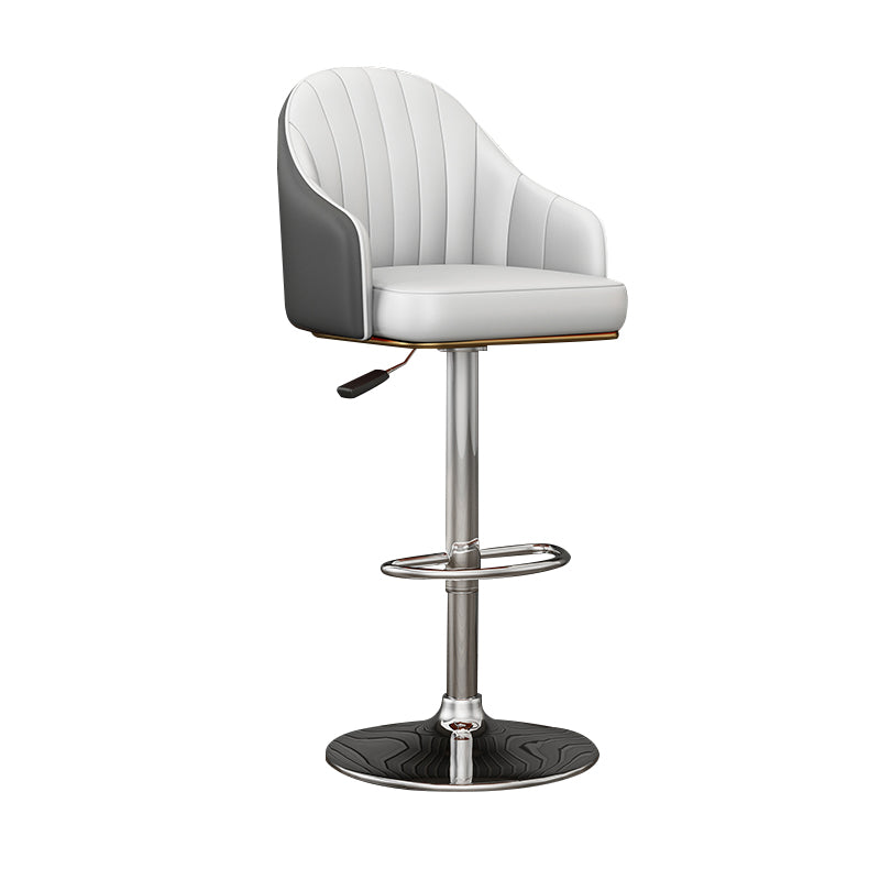 Industrial Backrest Bar Stool Adjustable Counter Stool for Hone