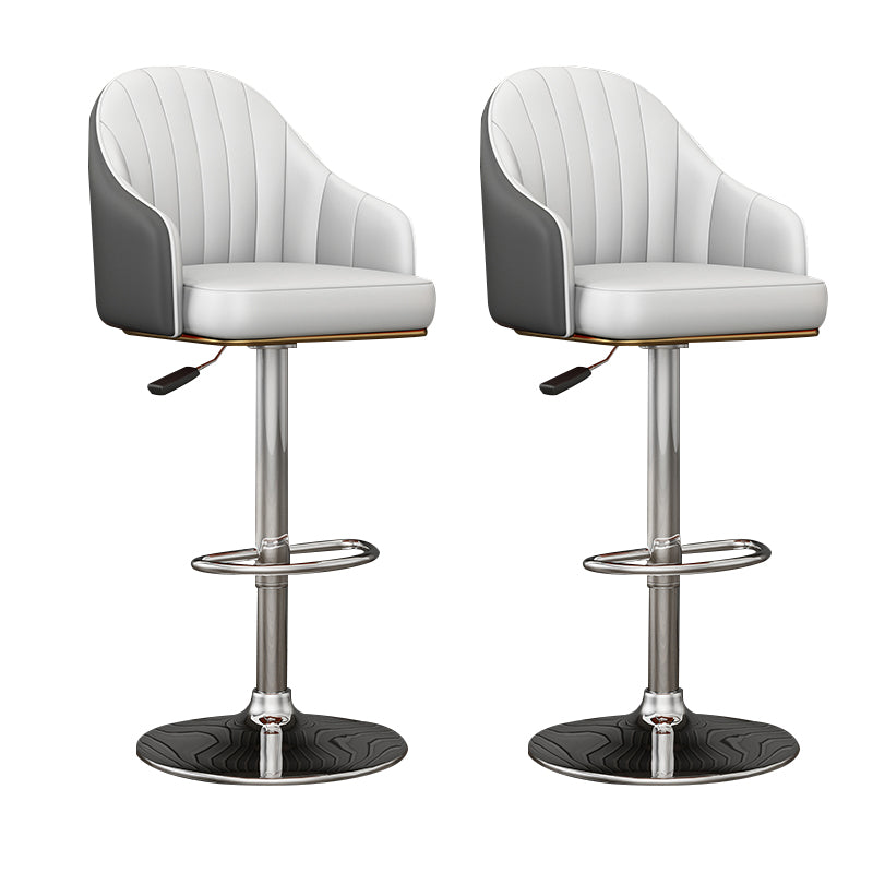 Industrial Backrest Bar Stool Adjustable Counter Stool for Hone