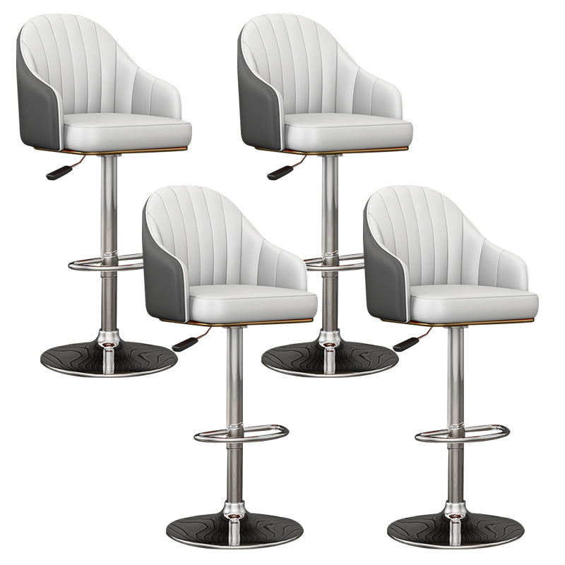 Industrial Backrest Bar Stool Adjustable Counter Stool for Hone