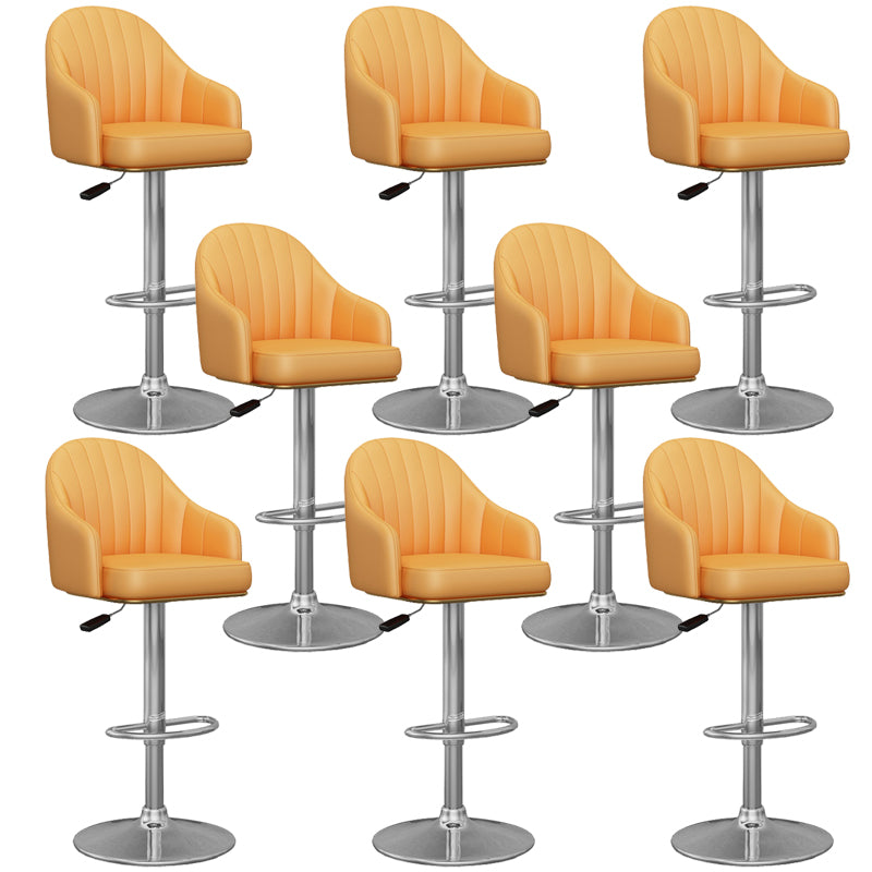 Industrial Backrest Bar Stool Adjustable Counter Stool for Hone