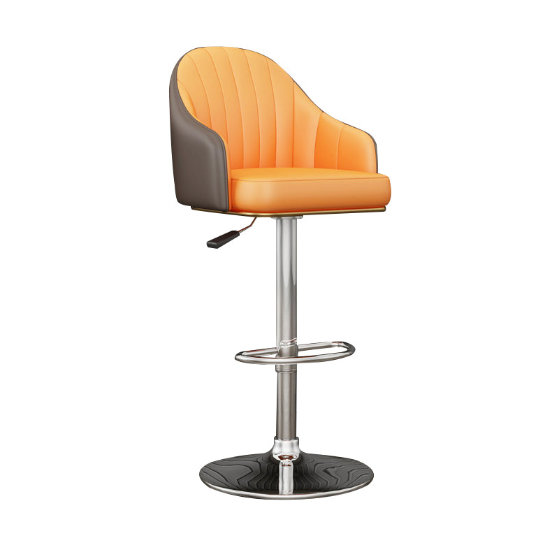 Industrial Backrest Bar Stool Adjustable Counter Stool for Hone