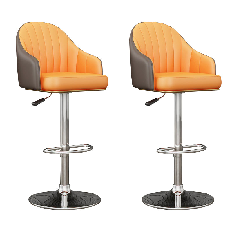 Industrial Backrest Bar Stool Adjustable Counter Stool for Hone