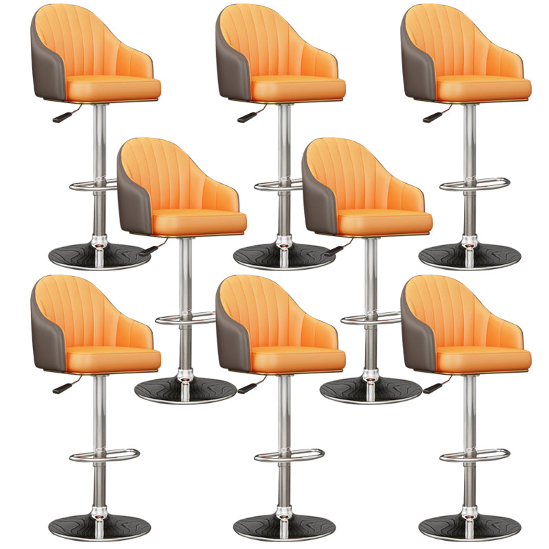 Industrial Backrest Bar Stool Adjustable Counter Stool for Hone