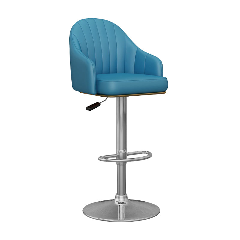 Industrial Backrest Bar Stool Adjustable Counter Stool for Hone