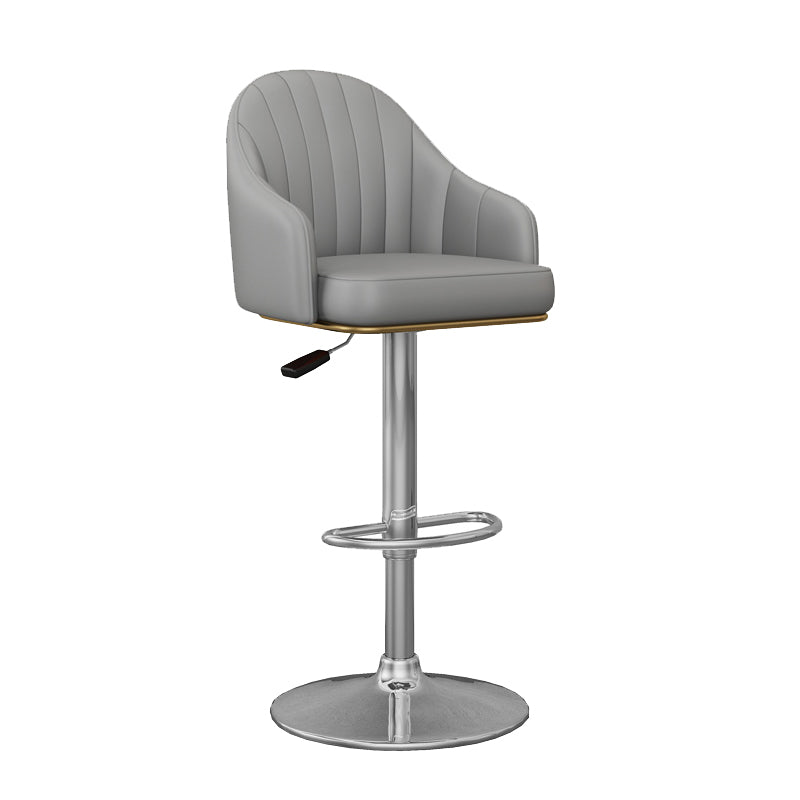 Industrial Backrest Bar Stool Adjustable Counter Stool for Hone