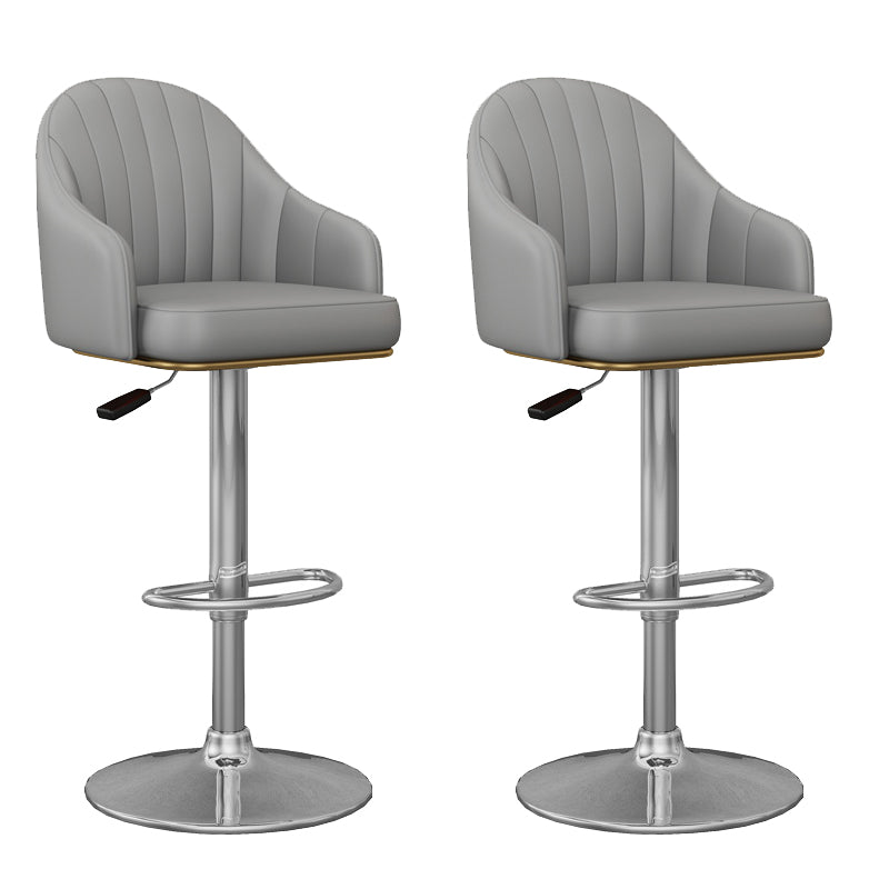 Industrial Backrest Bar Stool Adjustable Counter Stool for Hone