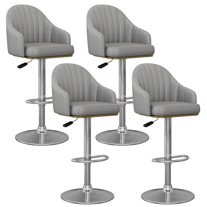 Industrial Backrest Bar Stool Adjustable Counter Stool for Hone