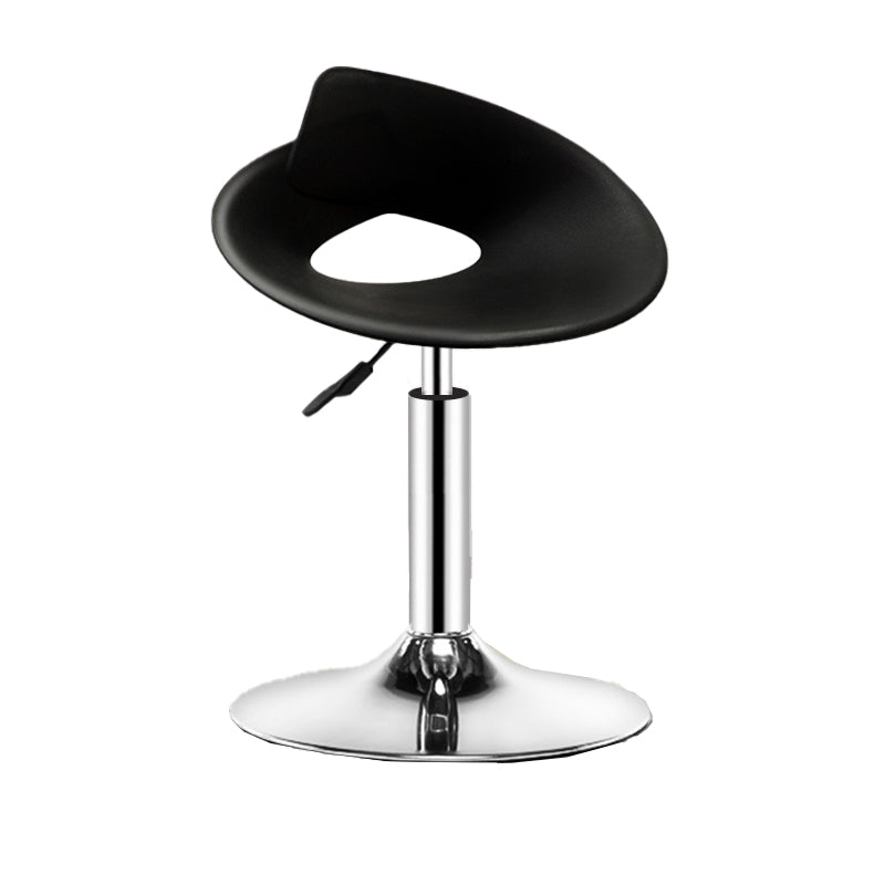Low Back Barstools Adjustable Height Bar Stools with Metal Base