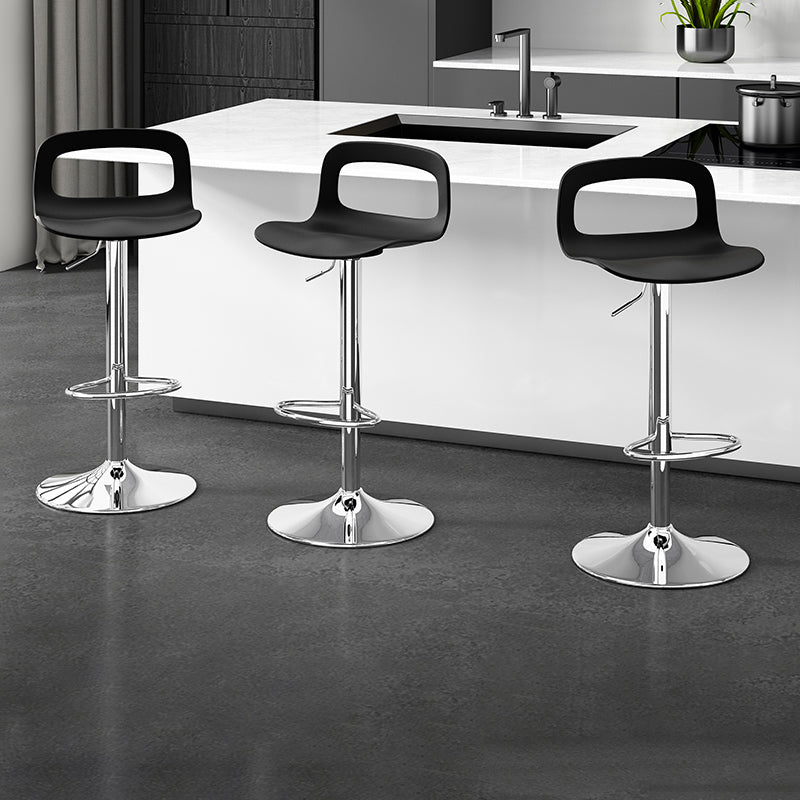 Adjustable Height Barstools Industrial Bar Stools with Metal Base