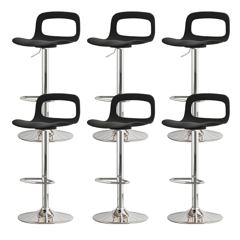 Adjustable Height Barstools Industrial Bar Stools with Metal Base