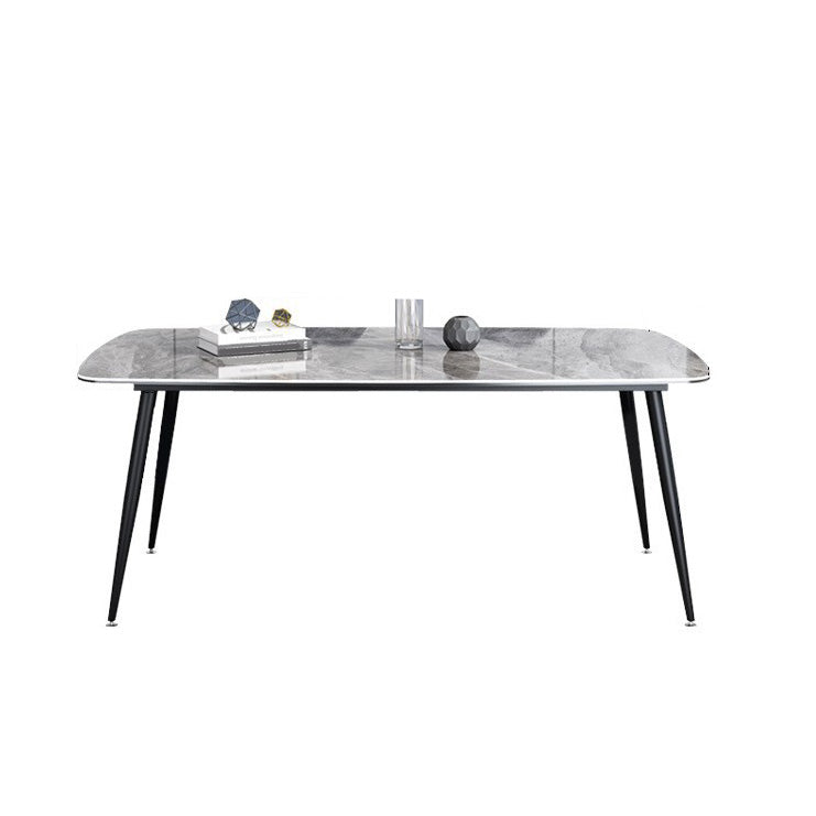Simplicity Style Furniture Rectangle Stone Dining Room Table for Dining Room