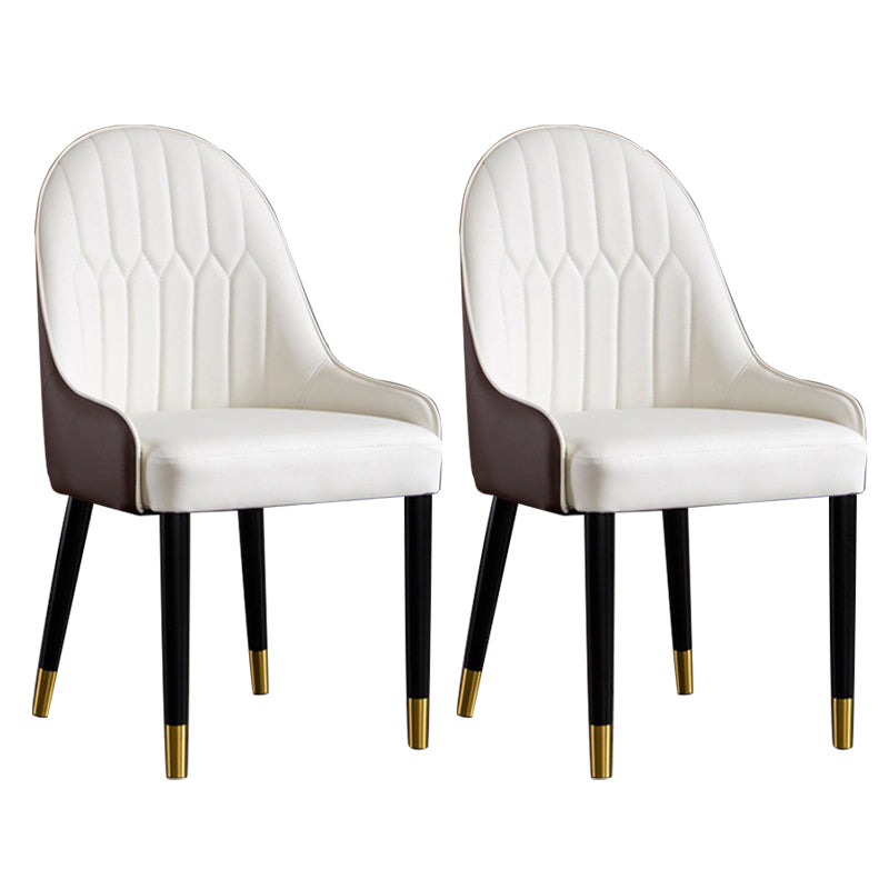 Industrial Upholstered Armless Dining Chairs Dining Room Side Chair