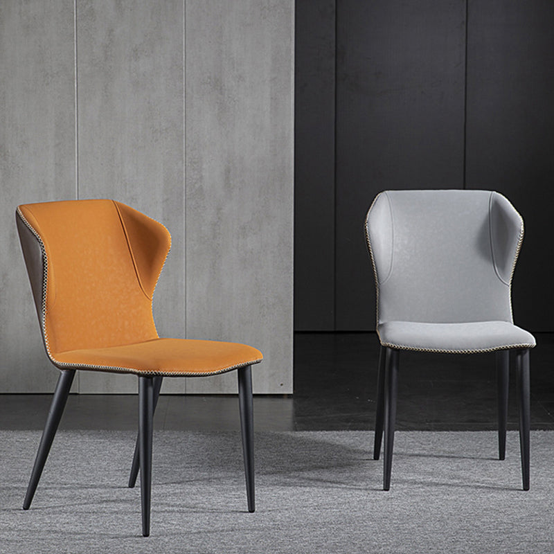 Industrial Upholstered Armless Dining Chairs Dining Room Side Chair