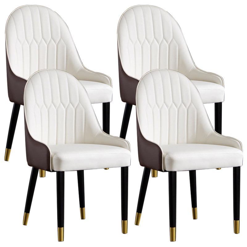 Industrial Upholstered Armless Dining Chairs Dining Room Side Chair