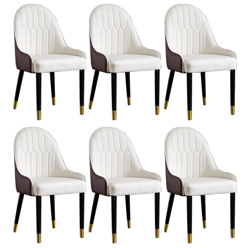 Industrial Upholstered Armless Dining Chairs Dining Room Side Chair