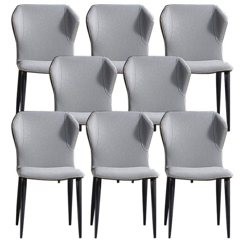 Industrial Upholstered Armless Dining Chairs Dining Room Side Chair