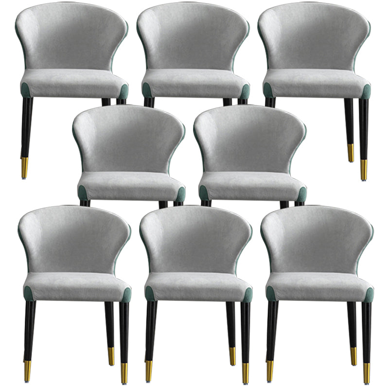 Industrial Upholstered Armless Dining Chairs Dining Room Side Chair