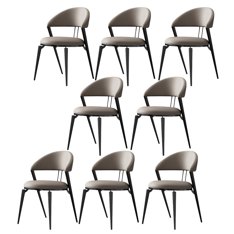 Modern Indoor Kitchen Dining Chair Open Back Dining Side Chair