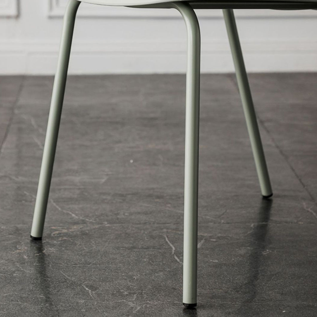 Modern Style Patio Side Chair Home Parsons Back Armless Chair