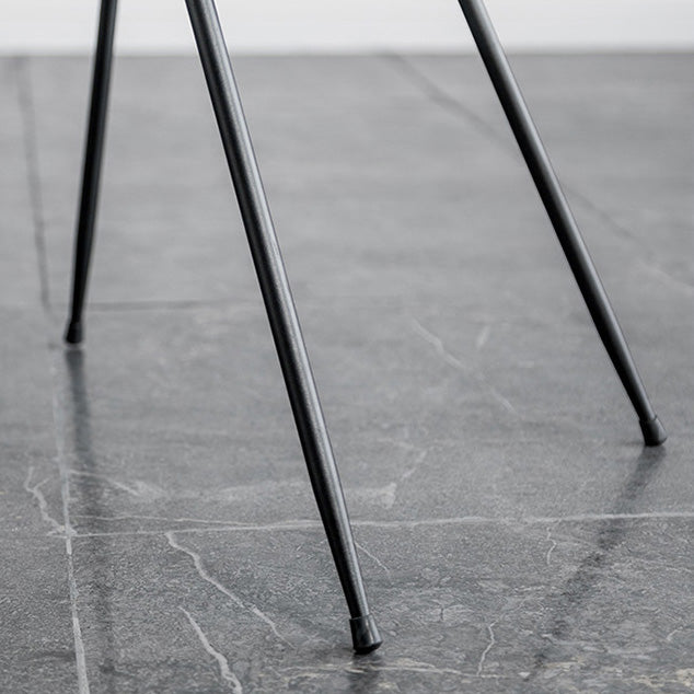 Metal Industrial Style Side Chair Open Back Armless Chair for Patio Use