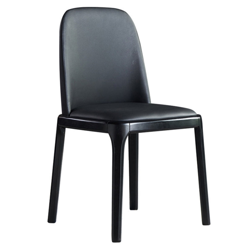 Modern Style Home Dining Side Chair Wood Parsons Armless Chair