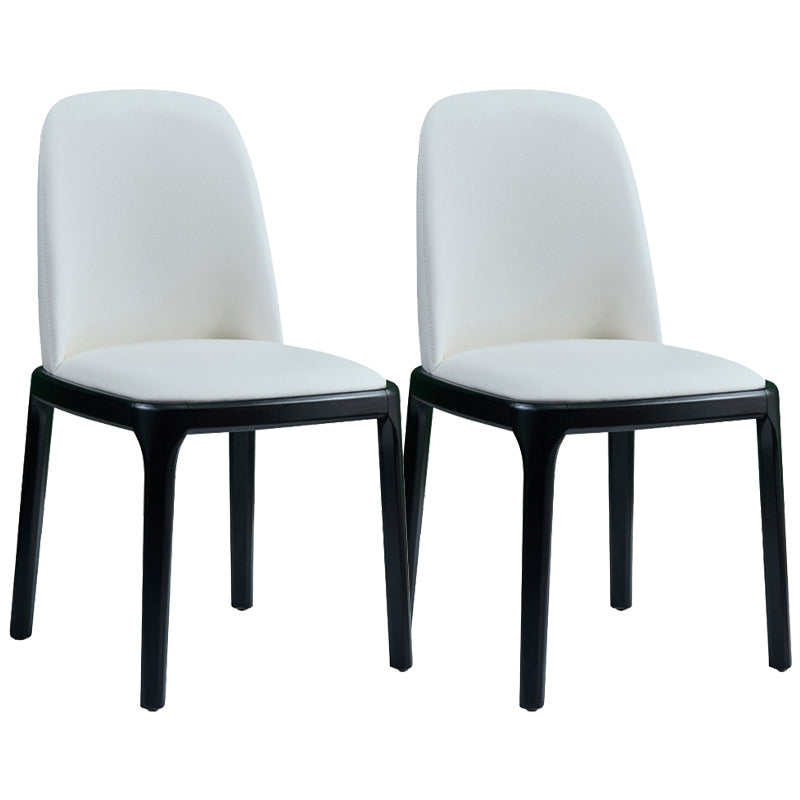 Modern Style Home Dining Side Chair Wood Parsons Armless Chair