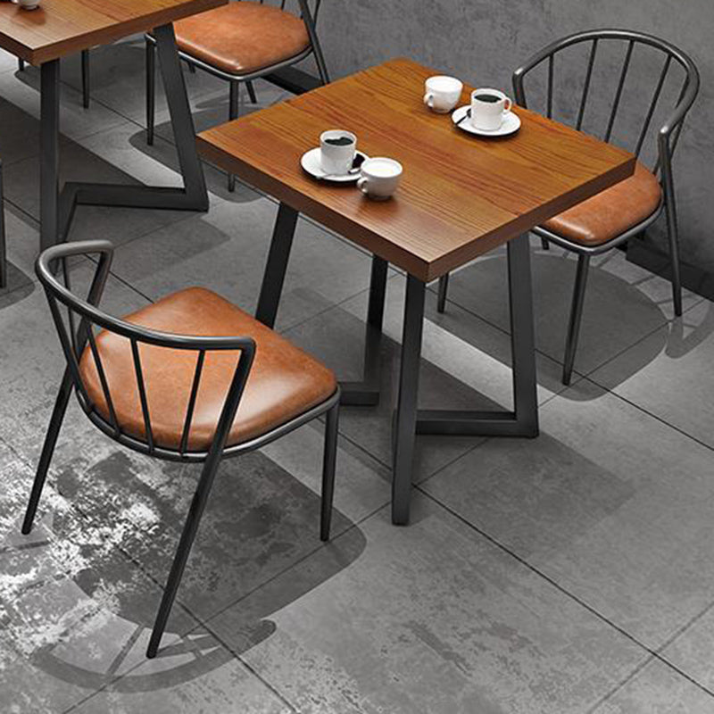 Industrial 1/3/5 Pieces Dining Set Wood Dining Table for Cafe