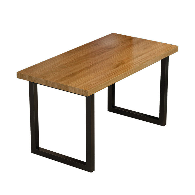 Industrial 1/5 Pieces Dining Set Rectangle Pine Wood Dining Table for Dining Room Cafe
