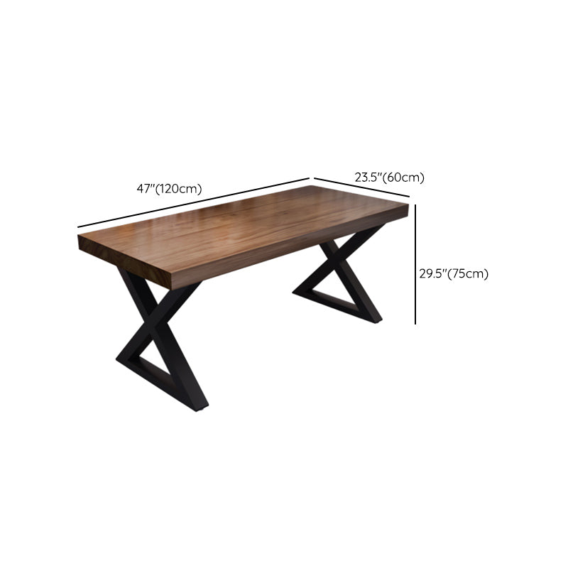 Industrial 1/4/5 Pieces Dining Set Rectangle Pine Wood Dining Table for Dining Room Cafe