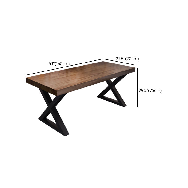 Industrial 1/4/5 Pieces Dining Set Rectangle Pine Wood Dining Table for Dining Room Cafe