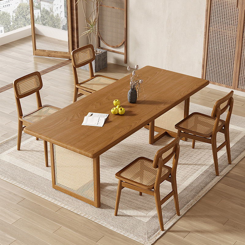 Modern 1/4/5 Pieces Dining Set Pine Wood Dining Table for Dining Room Kitchen