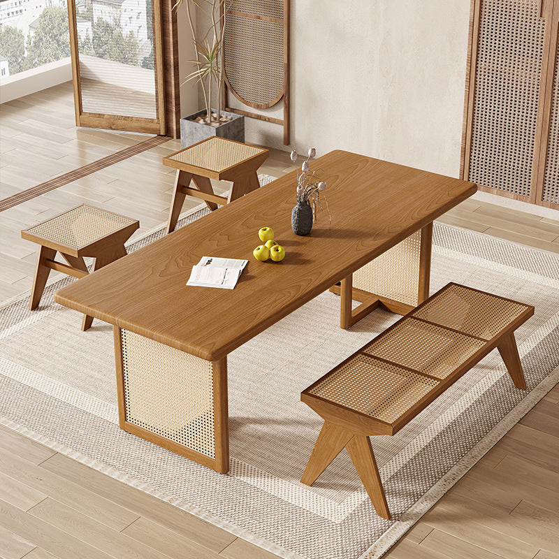 Modern 1/4/5 Pieces Dining Set Pine Wood Dining Table for Dining Room Kitchen