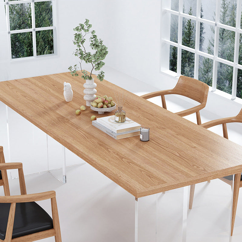 1/3/4/5 Pieces Modern Dining Set Rectangle Pine Wood Dining Table for Kitchen