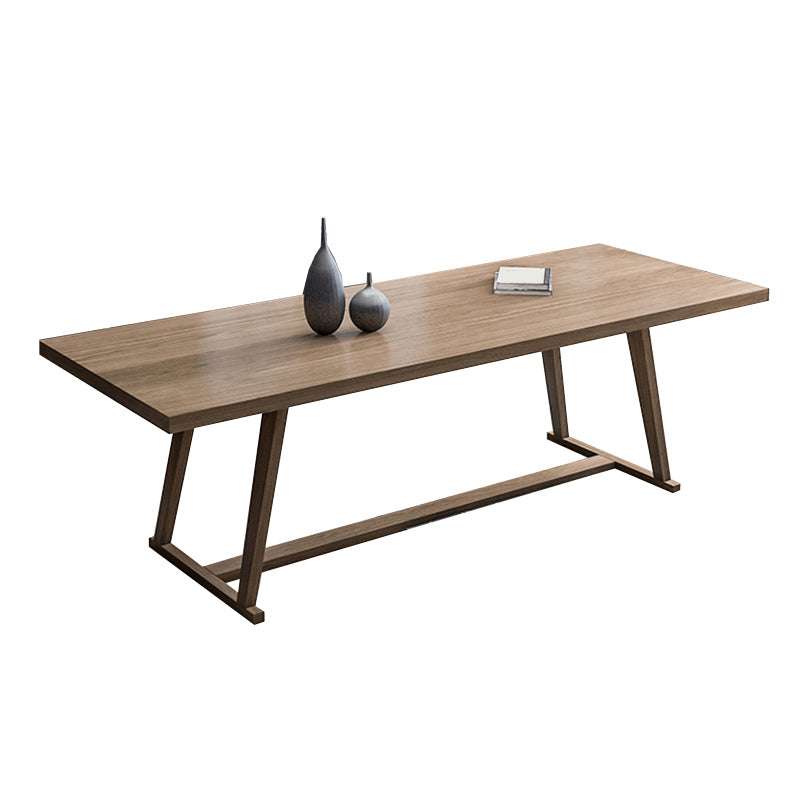 Industrial 1/5/7 Pieces Dining Set Rectangle Pine Wood Dining Table Set for Cafe