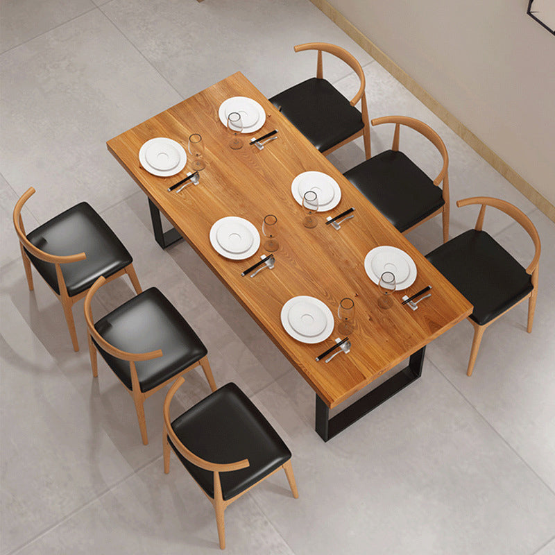 Industrial 1/2/7 Pieces Dining Set Rectangle Wood Dining Table for Dining Room