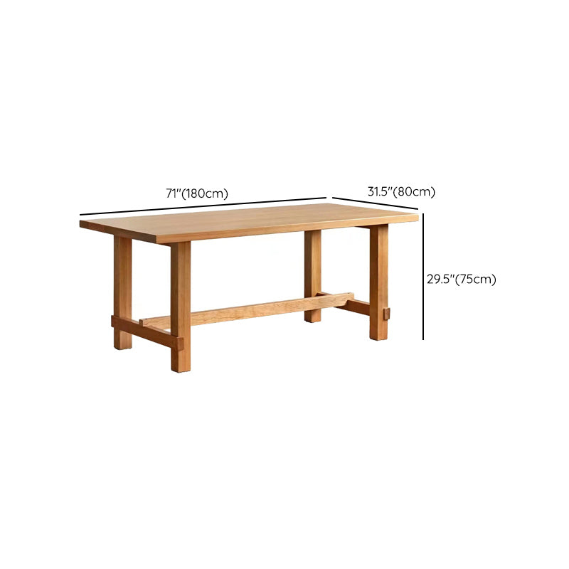 Industrial 1/4/6 Pieces Dining Set Rectangle Pine Wood Dining Table for Dining Room