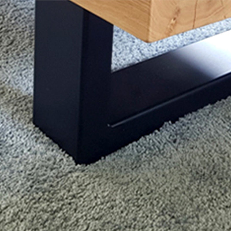 Solid Wood Coffee Table No Distressing Rectangle Single Coffee Table