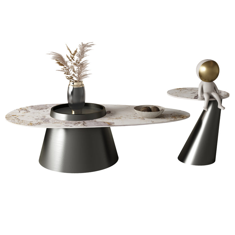 Modern Coffee Table No Distressing Free-Form Single Coffee Table